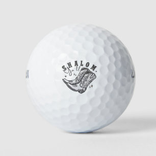 Shalom Y'all Cowboy Jewish Hanukkah West Golf Balls