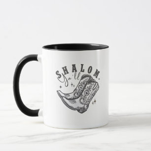 Shalom Y'all Cowboy Jewish Hanukkah West Mug