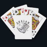 Shalom Y'all Cowboy Jewish Hanukkah West  Playing Cards<br><div class="desc">Hanukkah humour,  Western cowboy theme,  Jewish holiday 2025,  menorah celebration,  funny Jewish phrase,  cowboy boot design,  southern Jewish pride,  Hanukkah with a twist,  cultural fusion,  festive spirit</div>