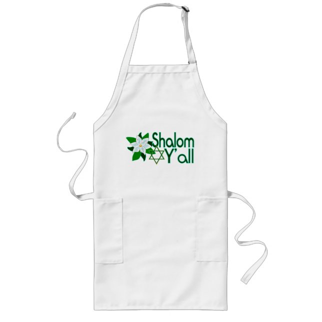 Shalom Y'all Magnolia Apron (Front)