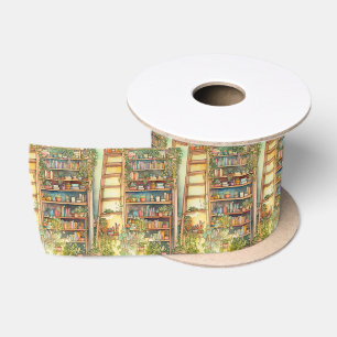 Shalvah - Porträt eines Bücherregals Satinband Satin Ribbon
