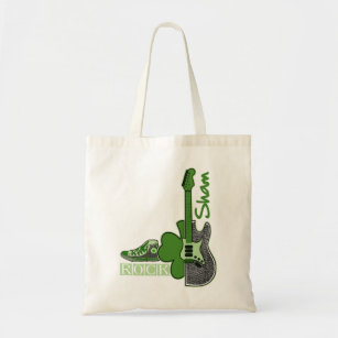 Sham Rock. Music Theme St. Patrick's Day  Tote Bag