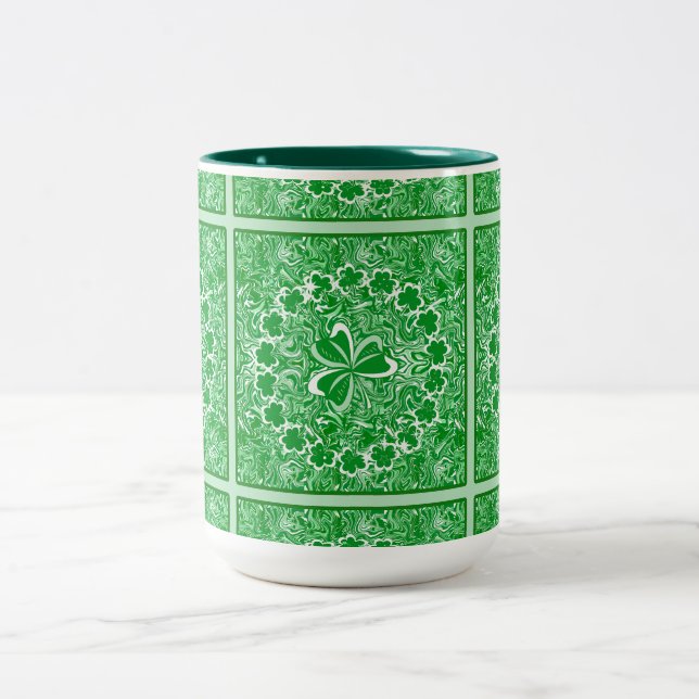 Sham-Rock! Two-Tone Coffee Mug (Center)