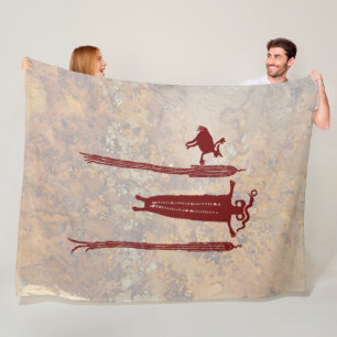Shaman and Spirit Guides Fleece Blanket