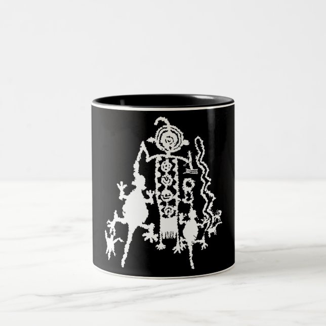 shaman and Spirit Guides Two-Tone Coffee Mug (Center)