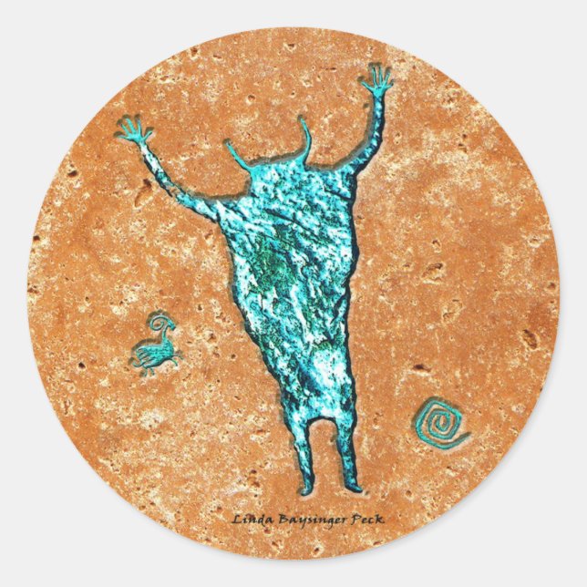 Shaman Classic Round Sticker (Front)