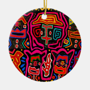 Shaman Demon Spirits and Dreams Ceramic Ornament