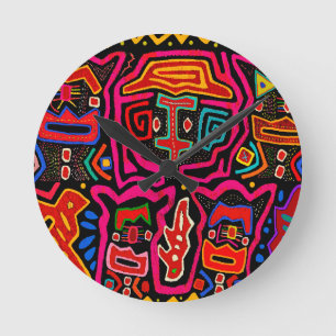 Shaman Demon Spirits and Dreams Round Clock