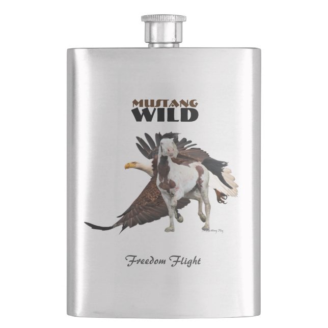 Shaman & Eagle Beverage Flask  (Front)