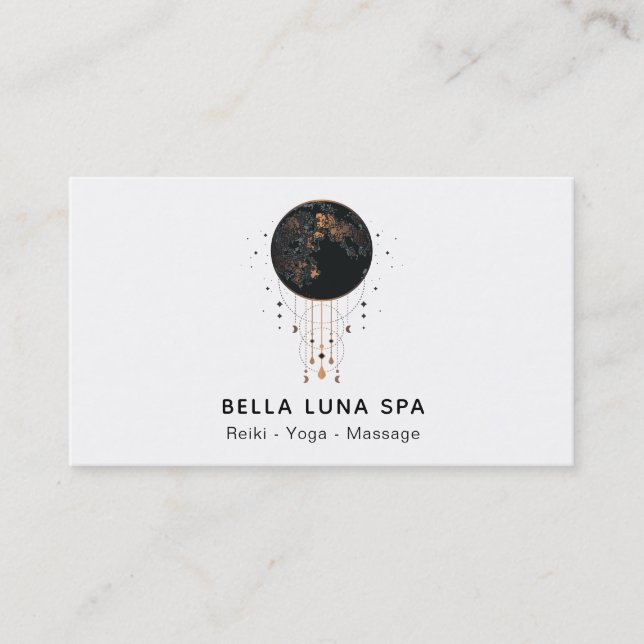** Shaman Lunar Cosmic Moon + Universe Business Card (Front)