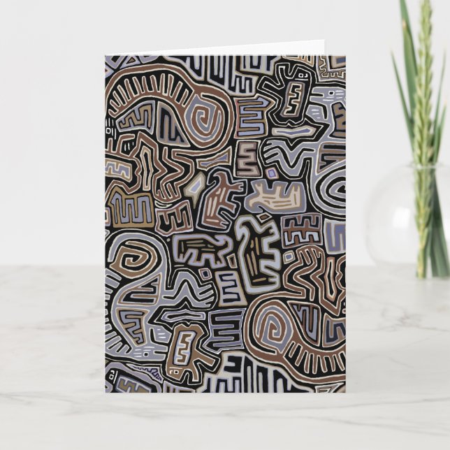 Shaman Peyote Serpent Ritual Spirits Card (Front)