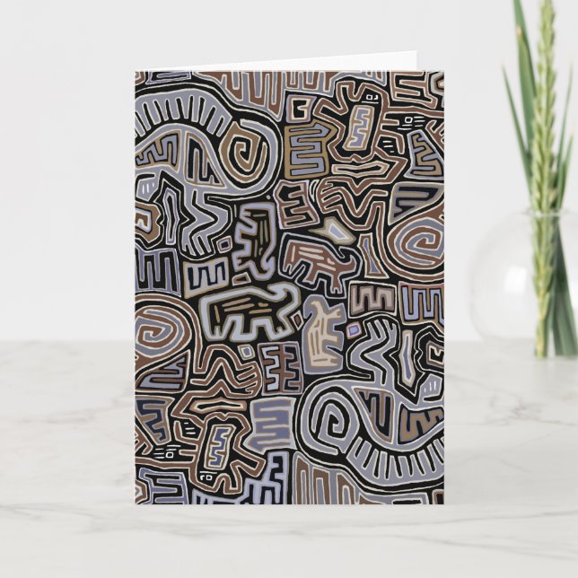 Shaman Peyote Serpent Ritual Spirits Card (Front)
