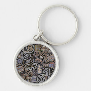 Shaman Peyote Serpent Ritual Spirits Key Ring