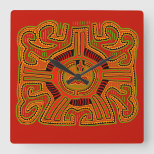 Shaman Peyote Vision Square Wall Clock