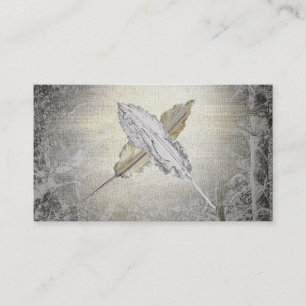 Shaman Shamanic Healer Wood Feather Business Cards