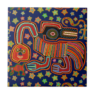 Shaman Spirit Serpent Ceramic Tile
