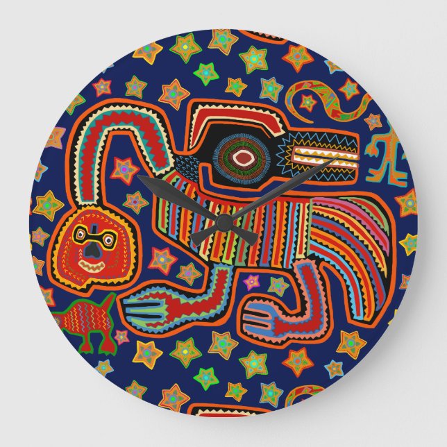 Shaman Spirit Serpent Large Clock (Front)