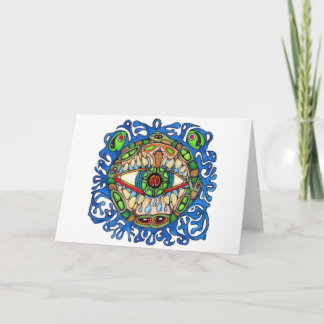Shaman Spirt: Blue Frog-Eye Shaman Medicine Card