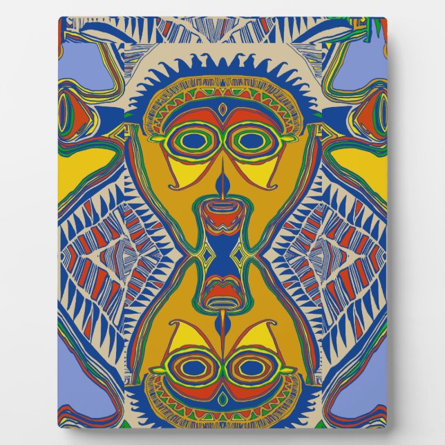 Shaman Tribal Mask Plaque (Front)