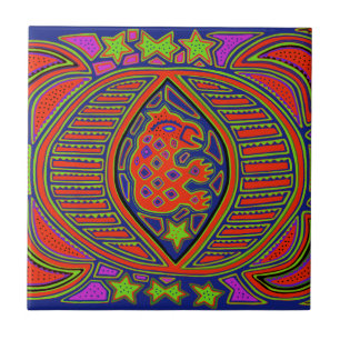 Shaman Turtle Spirit Ceramic Tile