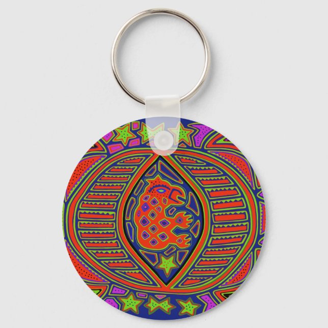 Shaman Turtle Spirit Key Ring (Front)