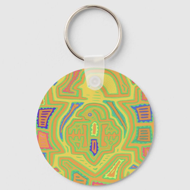 Shaman with Child Key Ring (Front)