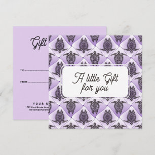 Shamanic Sea TURTLE - Pattern 2 Card