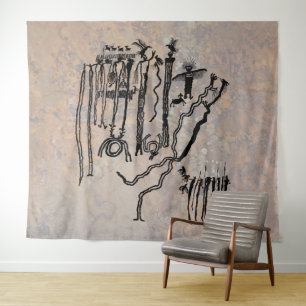 Shamans and Spirits - Buckhorn Wash Utah Tapestry