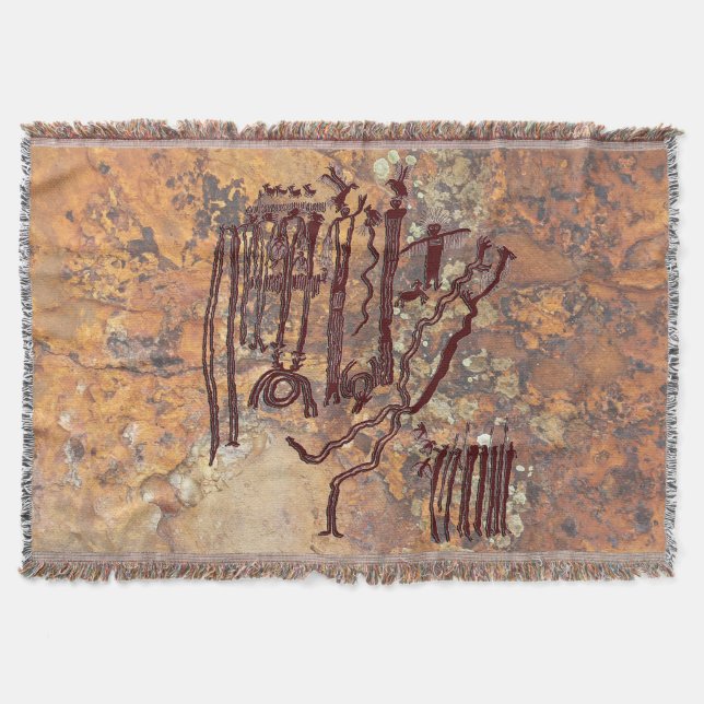 Shamans and Spirits Throw Blanket (Front)