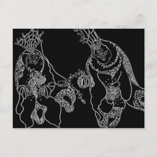 Shamans b+w postcard