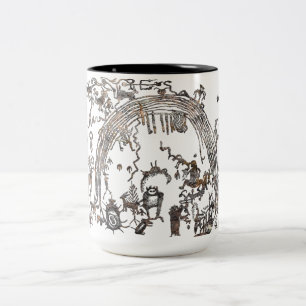 Shamans Panel Two-Tone Coffee Mug