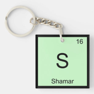 Shamar Name Chemistry Element Periodic Table Key Ring