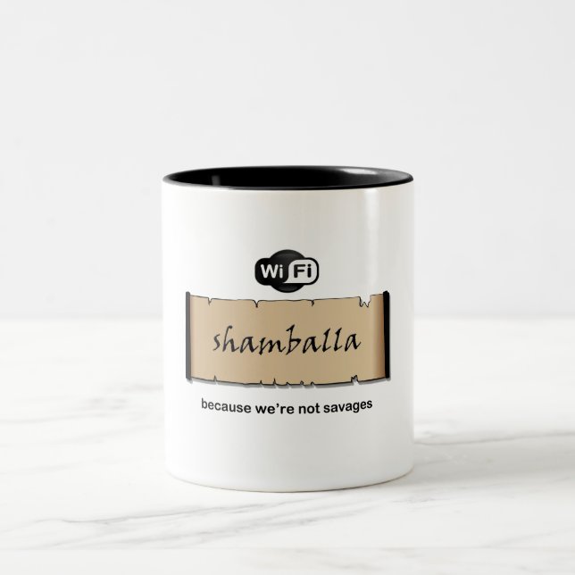 Shamballa Wifi Two-Tone Coffee Mug (Center)