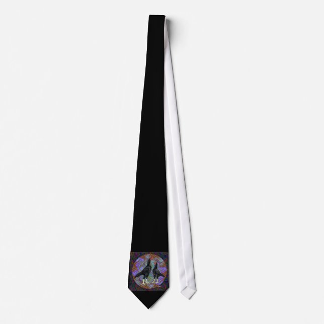 Shamo:  Black Pair Tie (Front)