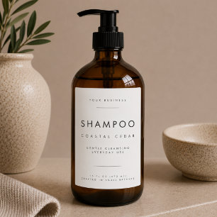Shampoo Business Branding Label