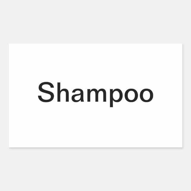 Shampoo Labels/ Rectangular Sticker (Front)