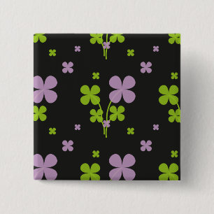 Shamrock 15 Cm Square Badge