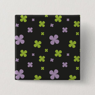 Shamrock 15 Cm Square Badge