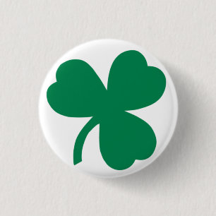 Shamrock 3 Cm Round Badge