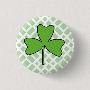 Shamrock 3 Cm Round Badge