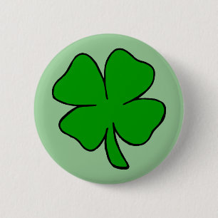 Shamrock 6 Cm Round Badge