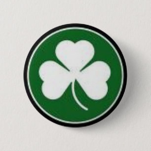 shamrock 6 cm round badge