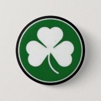 shamrock 6 cm round badge