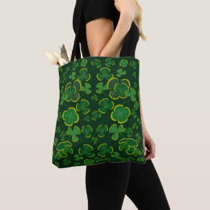 Shamrock Allover Tote Bag