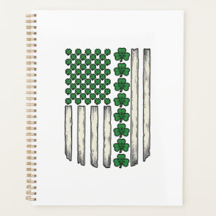 Shamrock American Flag Vintage Vector Design_1 Planner