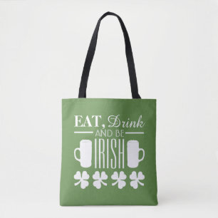 Shamrock and Beer Tote Bag