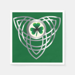 Shamrock and Celtic knot Napkin