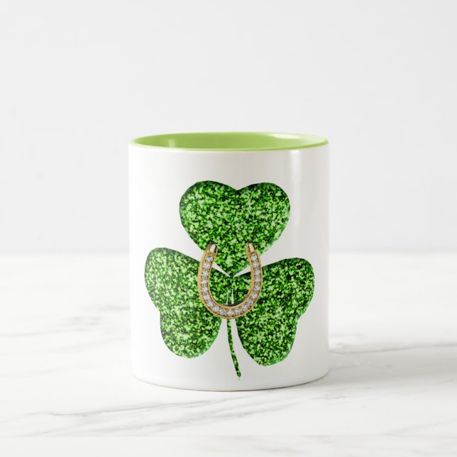 Shamrock And Horseshoe Mug (Center)