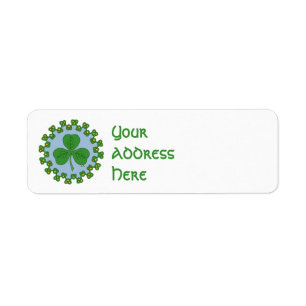 Shamrock and Knotwork Return Address Label