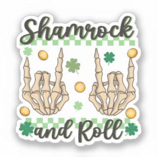 Shamrock and Roll Hand Skeleton